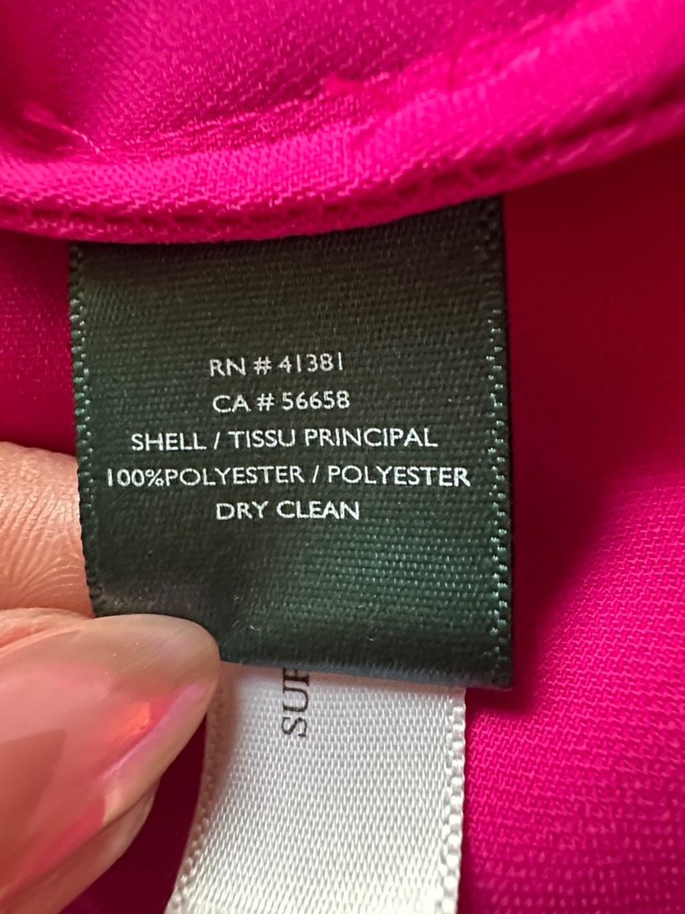 Lauren Ralph Lauren Bright Fuchsia Bell Sleeve Blouse - Picture 9 of 9